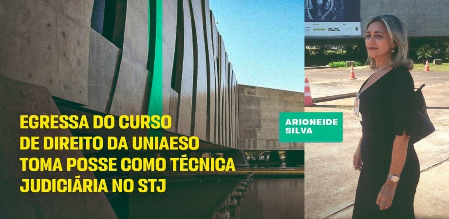 Egressa do curso de Direito da UNIAESO